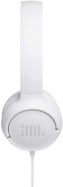 JBL T500 Wired On-Ear Headphones - White