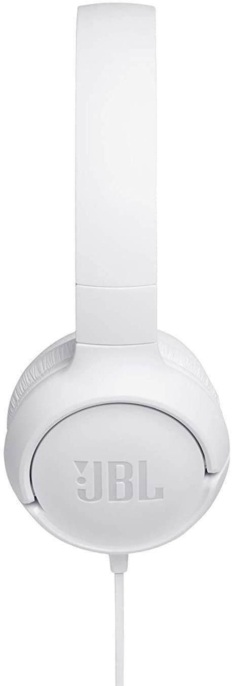 JBL T500 Wired On-Ear Headphones - White
