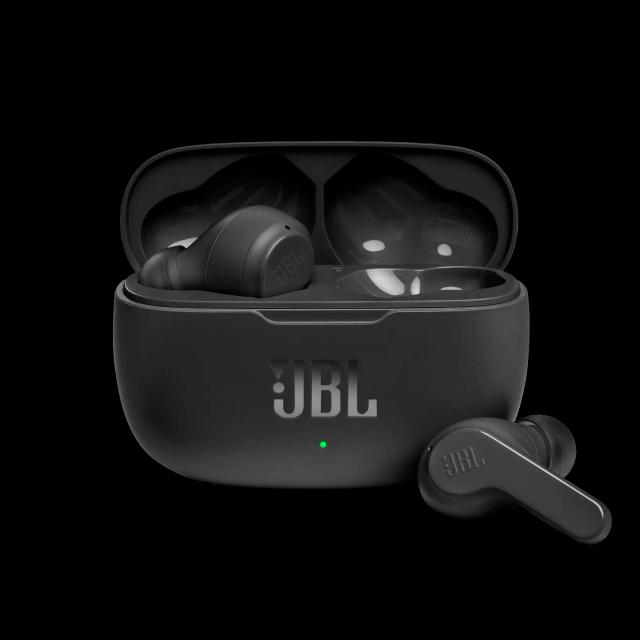 JBL Wave 200TWS True Wireless In-Ear Headphones - Black - SW1hZ2U6bnVsbA==