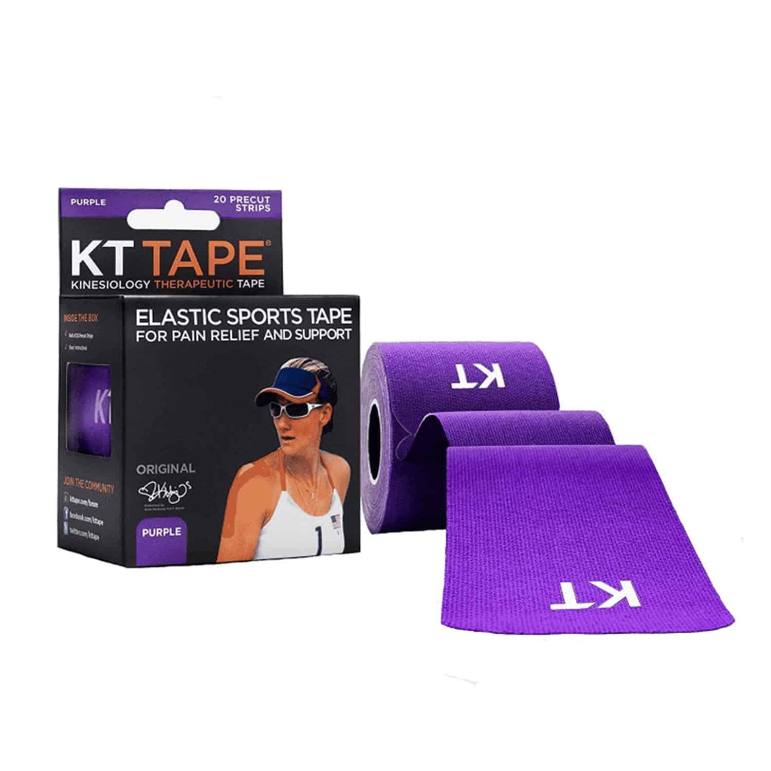 مشد تثبيت للإصابات  KT TAPE Original PreCut 20 Strips Purple