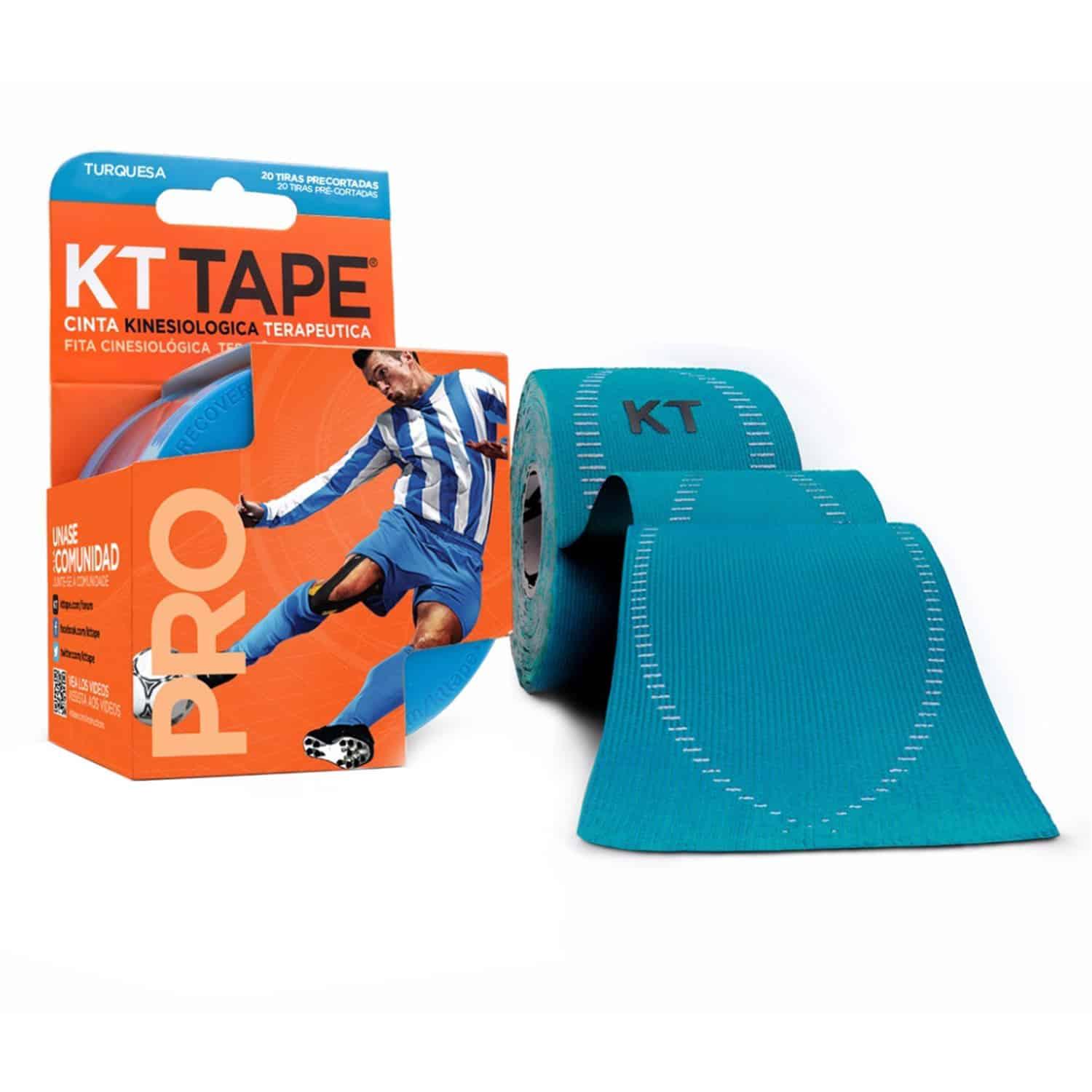 مشد تثبيت للإصابات  KT TAPE Pro Pre-Cut 20 Strip - Laser Blue