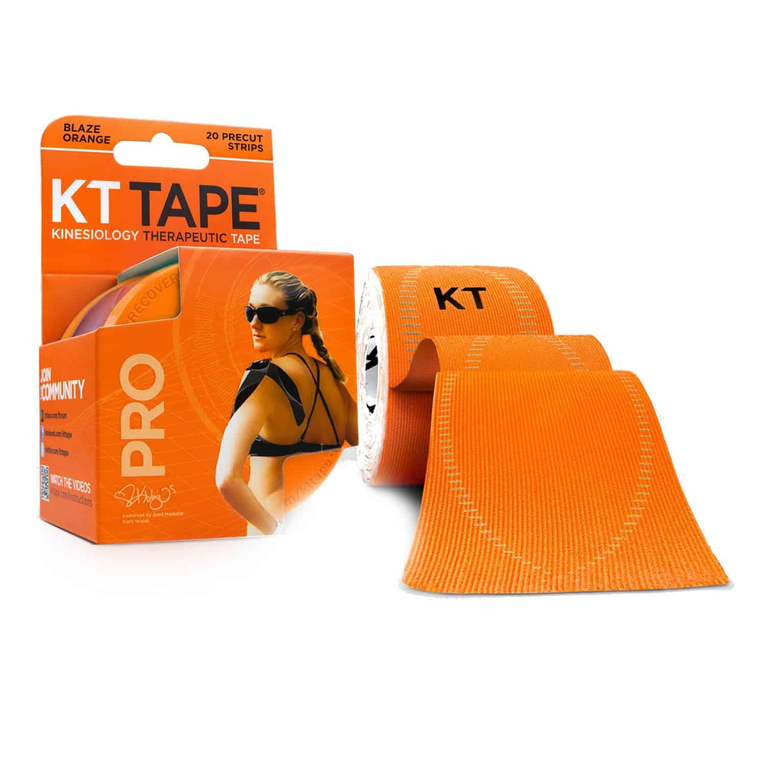 مشد تثبيت للإصابات  KT TAPE Pro Pre-Cut 20 Strip Synthetic Blaze Orange