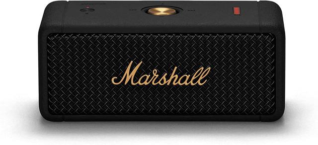 مكبر صوت بلوتوث لون أسود Emberton Compact Portable Wireless Speaker - Marshall - SW1hZ2U6MzE3NjEw