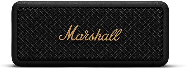 مكبر صوت بلوتوث لون أسود Emberton Compact Portable Wireless Speaker - Marshall - SW1hZ2U6MzE3NjE2