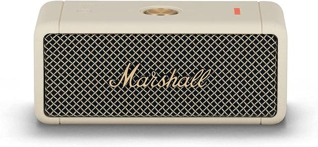 مكبر صوت بلوتوث لون بيج Emberton Compact Portable Wireless Speaker - Marshall - SW1hZ2U6MzE3NTk4