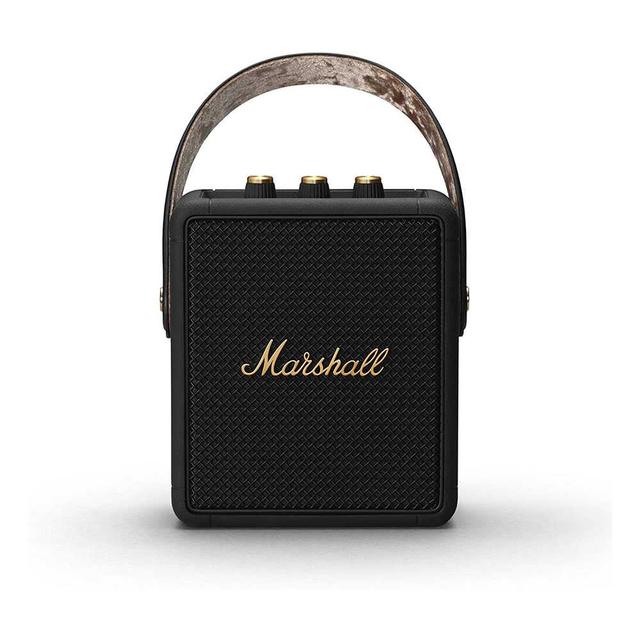 مكبر صوت لاسلكي لون أسود Marshall Stockwell 2 Wireless Stereo Speaker - Marshall - SW1hZ2U6MzA3NDQ1