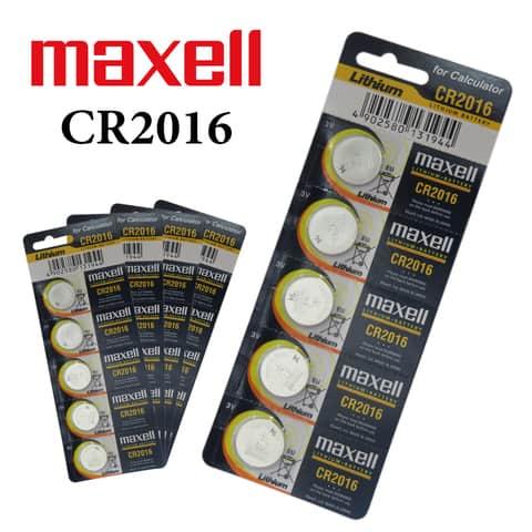 بطاريات ليثيوم 3 فولت  Maxell CR2016 Lithium Battery Pack Of 5