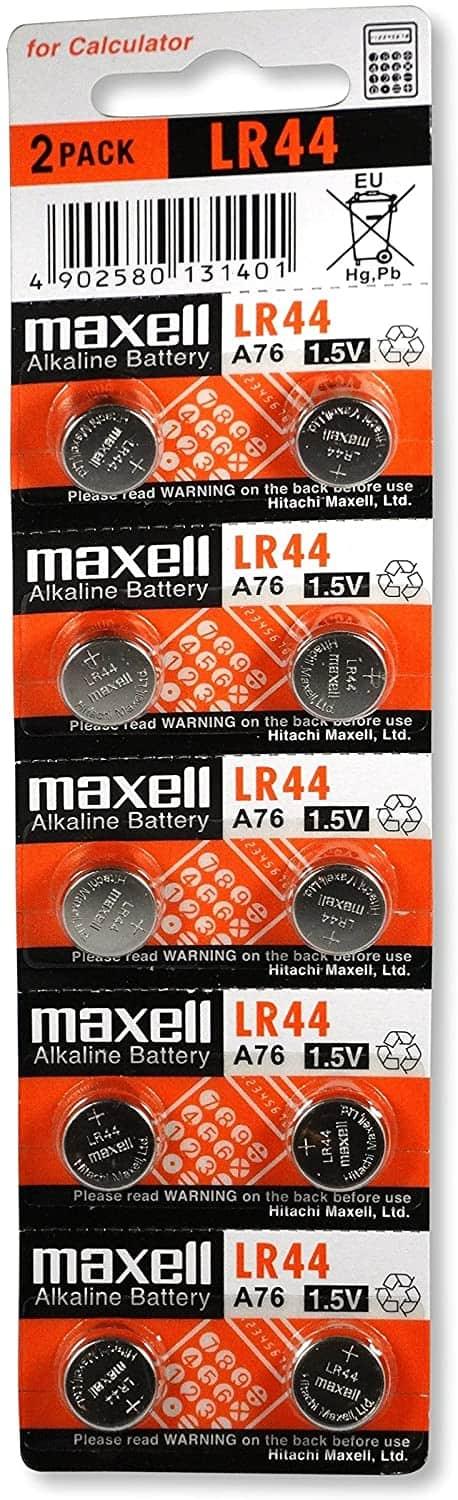 Maxell LR44/A76 Lithium Battery 3V Pack Of 10 - SW1hZ2U6MzIxNjIz
