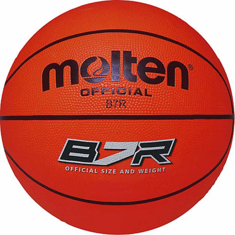 Molten B7R Size 7 Rubber Orange Basketball
