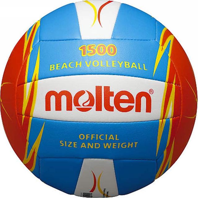 كرة طائرة حجم 5  Molten Machine Stitched L Blue/Red Beach Volleyball - SW1hZ2U6MzIxNjgx