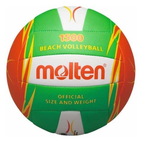 Molten Machine Stitched L Green/Orange Beach Volleyball