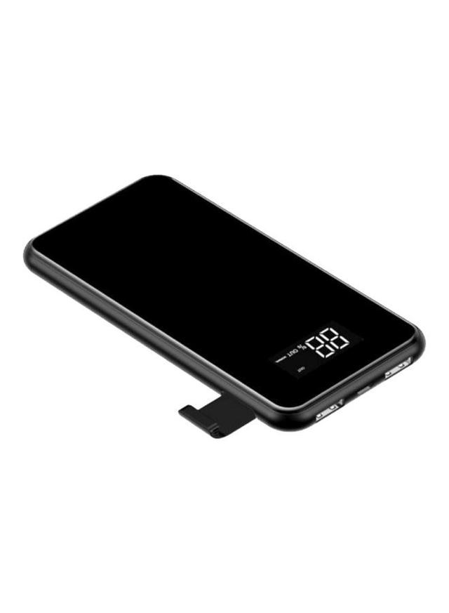 Baseus 8000 mAh 8000 mAh QI Wireless Charger 2A Dual USB Power Bank Black