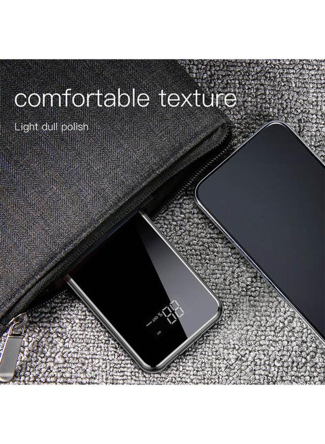 Baseus 8000 mAh 8000 mAh QI Wireless Charger 2A Dual USB Power Bank Black