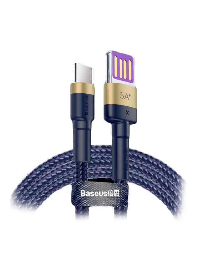 Baseus Cafule HW quick Charging USB Type C Data Cable. 40W 5A Quick Charge 1meter Blue/Gold - SW1hZ2U6MzI1Njgz