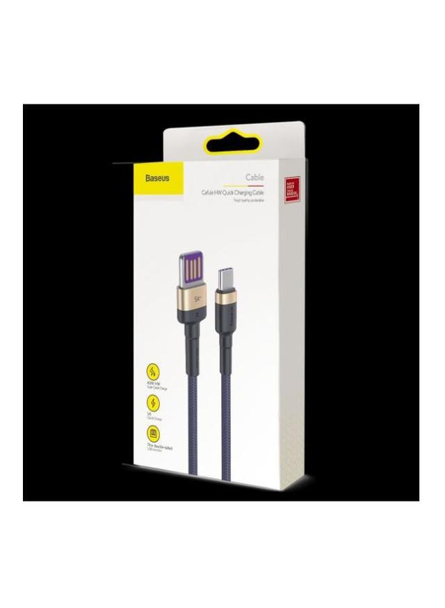 Baseus Cafule HW quick Charging USB Type C Data Cable. 40W 5A Quick Charge 1meter Blue/Gold - SW1hZ2U6MzI1Njkz