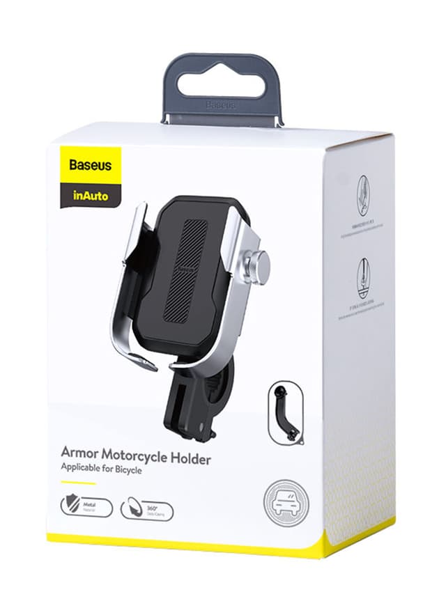 حامل الهاتف للدراجات Baseus Armor Motorcycle Bike Mobile Phone Holder Bracket