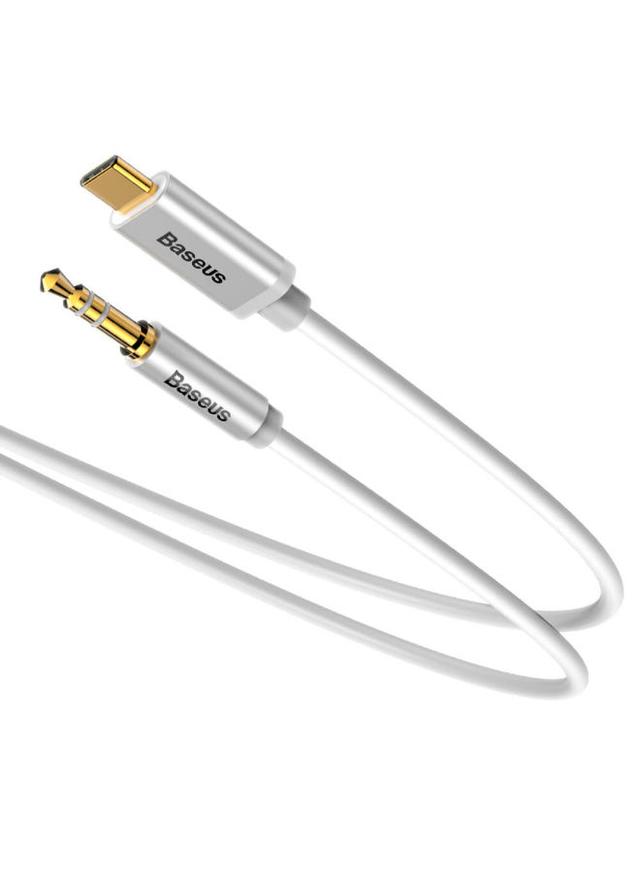 Baseus Type-C to 3.5mm AUX Audio Cable 1.2meter White - SW1hZ2U6MzI4MTI4