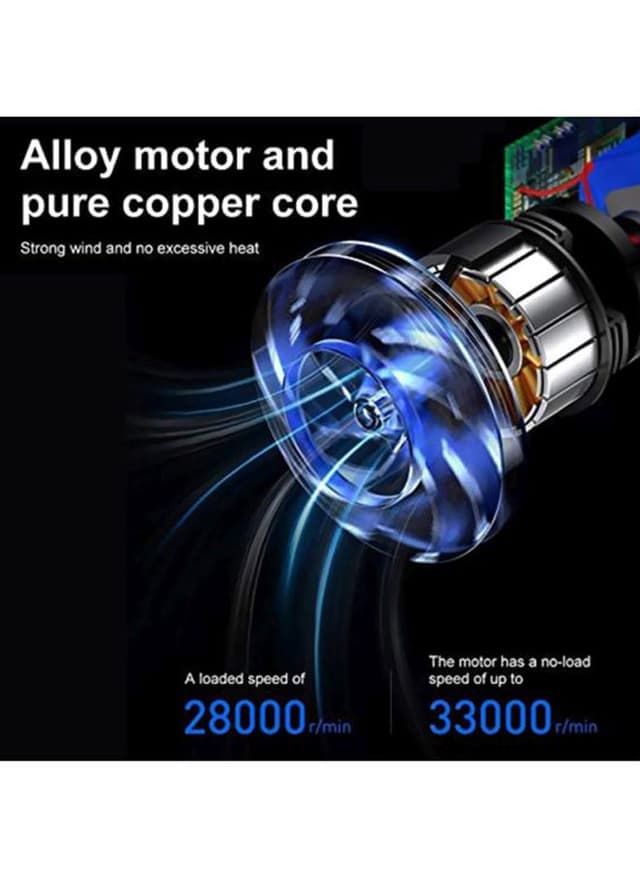 Baseus Rechargeable Handheld Vacuum Cleaner 65 W B-V002S Silver/Black