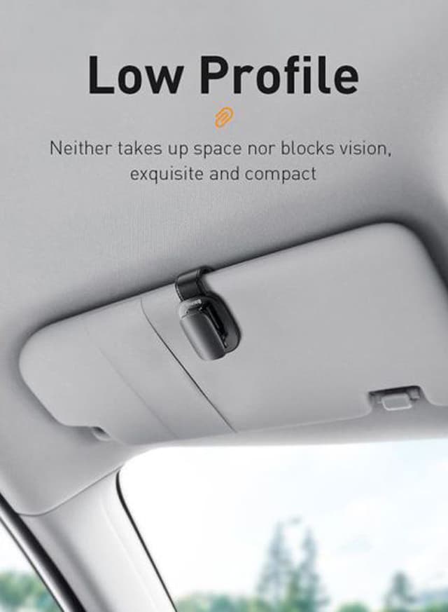 حامل النظارات Baseus Auto Car Sun Visor Sunglasses Clip Holder