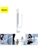 Baseus Rotating Stand Phone Holder Silver/White - SW1hZ2U6MzI3MzY4