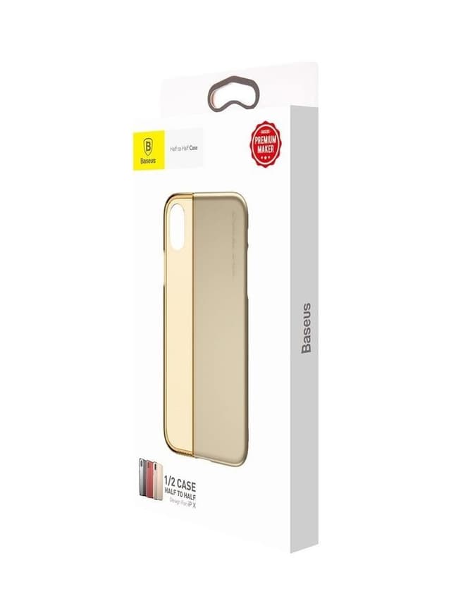 Baseus Half to Half Case iPhone X Gold