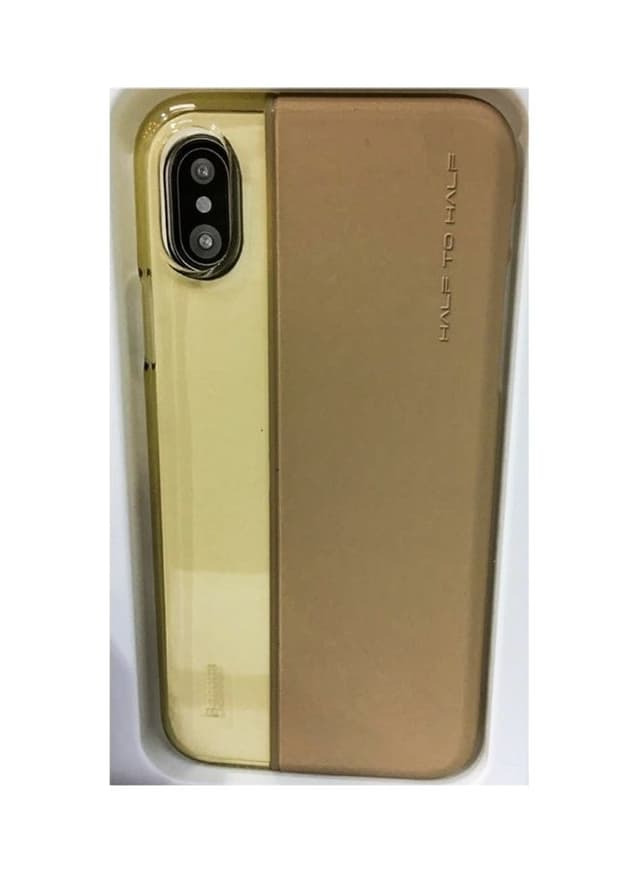 Baseus Half to Half Case iPhone X Gold