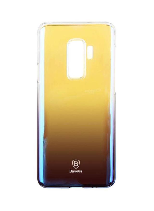 Baseus Protective Glaze Case Cover For Samsung Galaxy S9 Plus Yellow/Brown