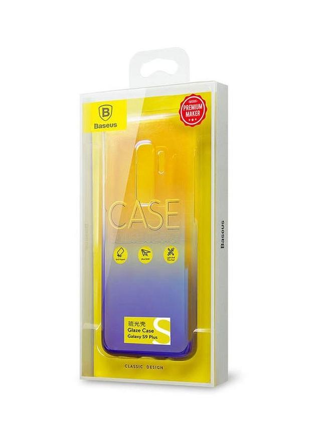 Baseus Protective Glaze Case Cover For Samsung Galaxy S9 Plus Yellow/Brown