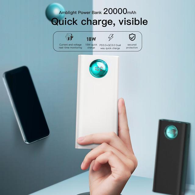 Baseus Portable Power Bank White - SW1hZ2U6MzI3MDYz