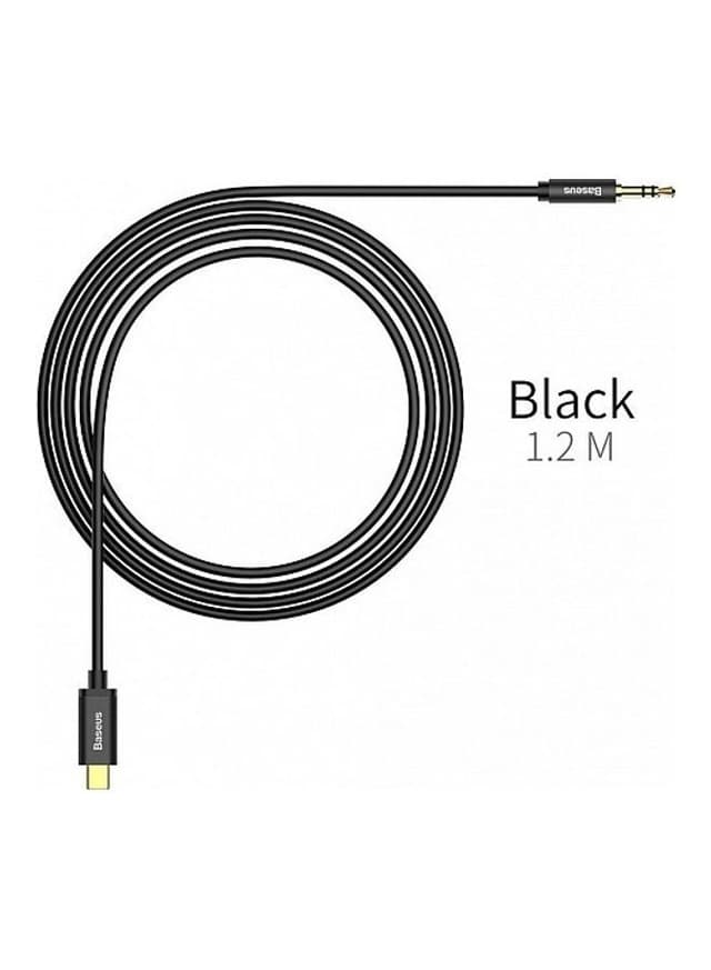 محول Type-C  إلى صوت 3.5مم Baseus Yiven Type-C Male To 3.5 Male Audio Cable