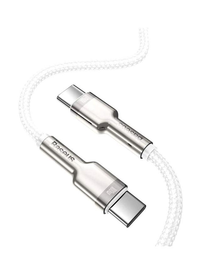 Baseus Cafule Series Type-C Metal Data Cable White/Silver - SW1hZ2U6MzI1NzY3