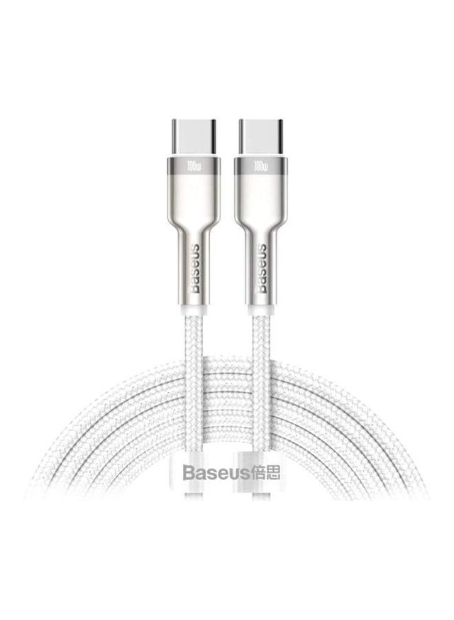 Baseus Cafule Series Type-C Metal Data Cable White/Silver - SW1hZ2U6MzI1NzYz