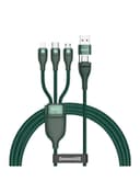 كيبل شحن مع رأس مزدوج Baseus 3-in-1 USB Charging Cable