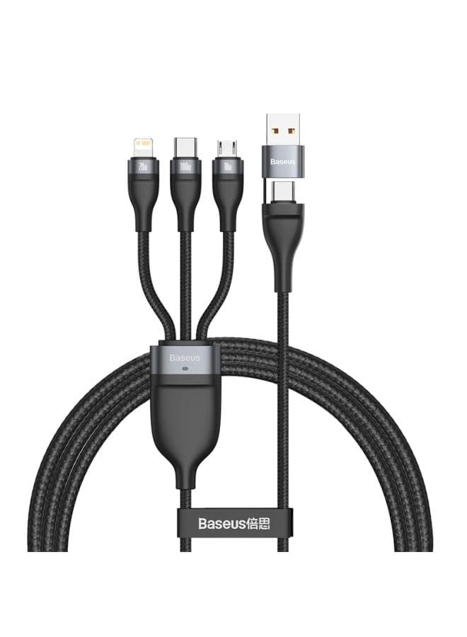 كيبل شحن Baseus 3-in-1 USB Charging Cable with Dual Head