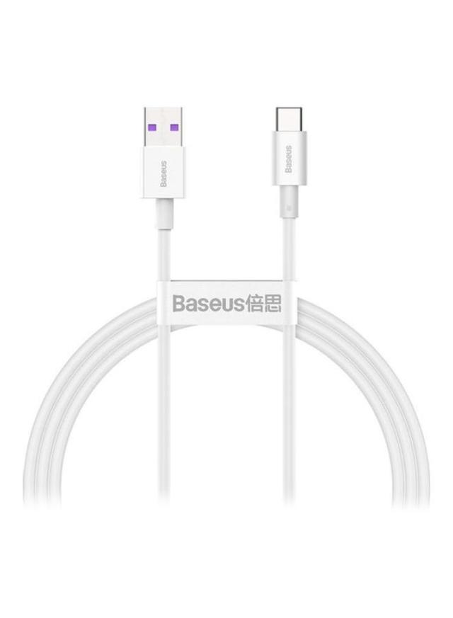 Baseus Superior Series Fast Charging Data Cable USB to Type-C White - SW1hZ2U6MzI3OTI5