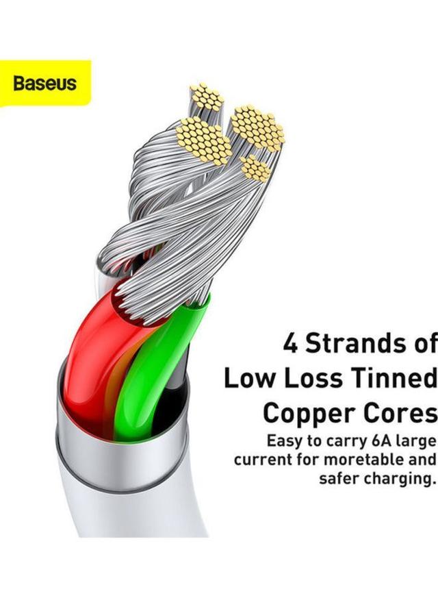 Baseus Superior Series Fast Charging Data Cable USB to Type-C White - SW1hZ2U6MzI3OTMz