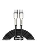 Baseus Cafule Series Metal Data Cable Type-C Black/Silver - SW1hZ2U6MzI1NzE4