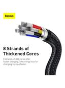 Baseus Cafule Series Metal Data Cable Type-C Black/Silver - SW1hZ2U6MzI1NzI4