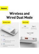 Baseus 10000 mAh Magnetic Wireless Quick Charging Power Bank 10000mAh White - SW1hZ2U6MzI0NDYz