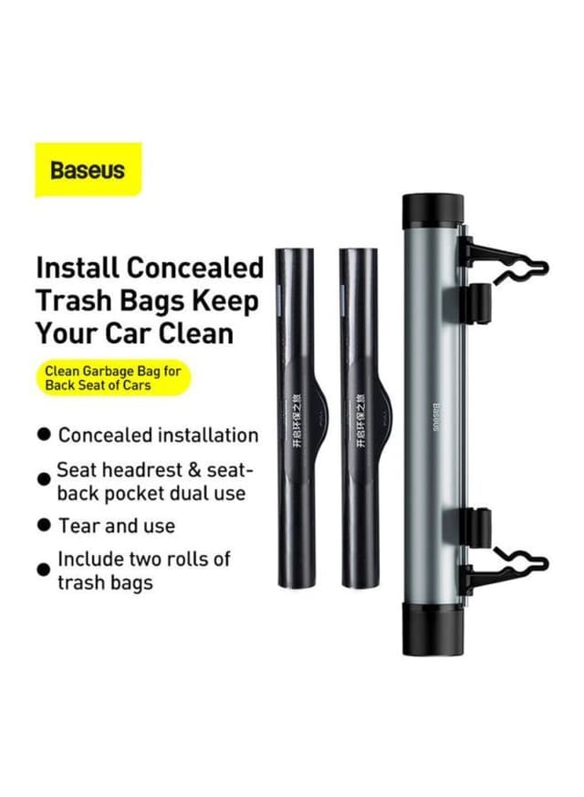 حامل أكياس القمامة للمقعد الخلفي للسيارة Baseus 2-Rolls Garbage Bags for Car Back Seat with Mount Holder