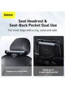 حامل أكياس القمامة للمقعد الخلفي للسيارة Baseus 2-Rolls Garbage Bags for Car Back Seat with Mount Holder