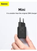مقبس شاحن الجوال Baseus Super Si Quick Charger 25W Wall Charger with Type-C to Type-C Charging Cable