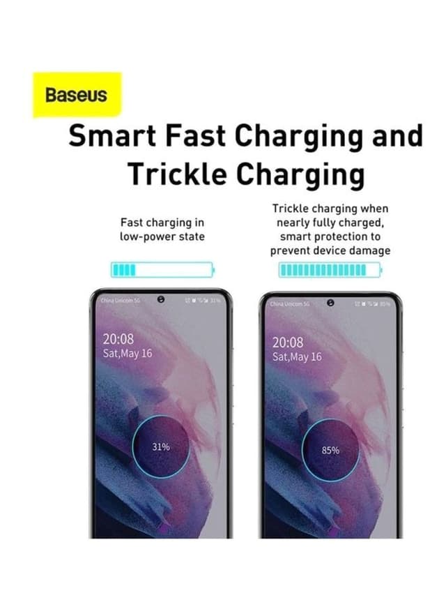 مقبس شاحن الجوال Baseus Super Si Quick Charger 25W Wall Charger with Type-C to Type-C Charging Cable