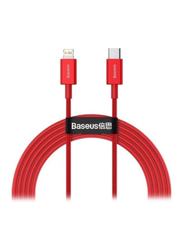 Baseus Type-C to Lightning Superior Series fast charging data cable PD 20W 2m Red - SW1hZ2U6MzI4MTkx