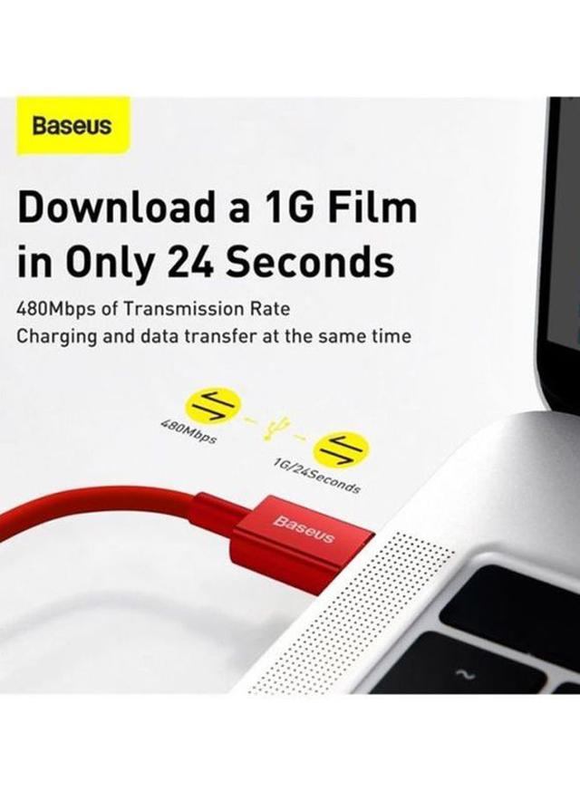 Baseus Type-C to Lightning Superior Series fast charging data cable PD 20W 2m Red - SW1hZ2U6MzI4MjAz