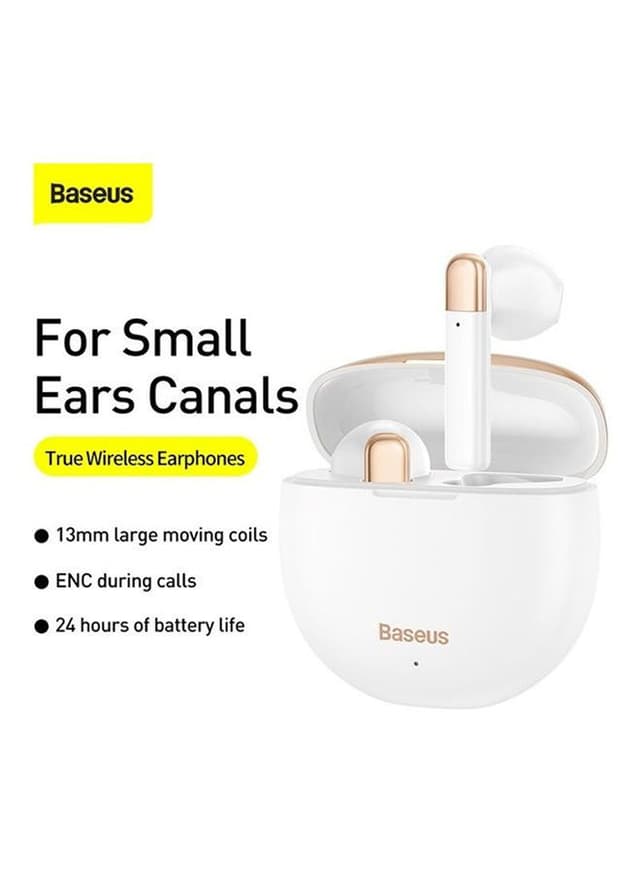 Baseus Ngw2-02 Tws Wireless Bluetooth Earphones White