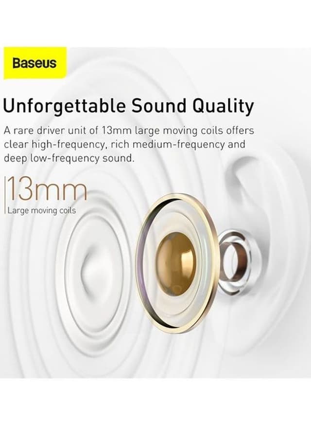 Baseus Ngw2-02 Tws Wireless Bluetooth Earphones White