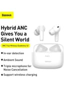 Baseus SIMU S2 5.0 TWS Wireless Bluetooth Earphones White
