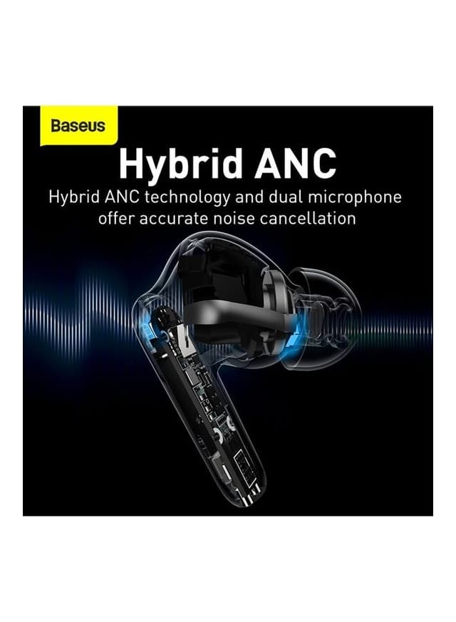 Baseus SIMU S2 5.0 TWS Wireless Bluetooth Earphones White