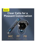 Baseus SIMU S2 5.0 TWS Wireless Bluetooth Earphones White